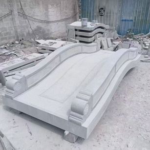 太原 芝麻灰花岗岩园林景观 小石桥