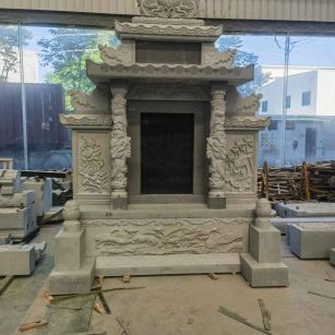 太原 芝麻灰高档墓碑、土墓，一套也支持定做