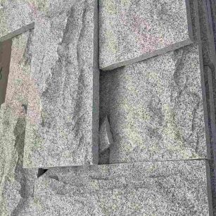 太原 芝麻白自然面花岗岩成品板