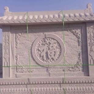 太原 芝麻白花岗岩屏风，照壁，影壁