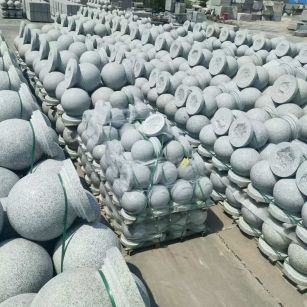 太原 花岗岩实心圆球，石球，挡车球，挡车石，车止石，路障石。