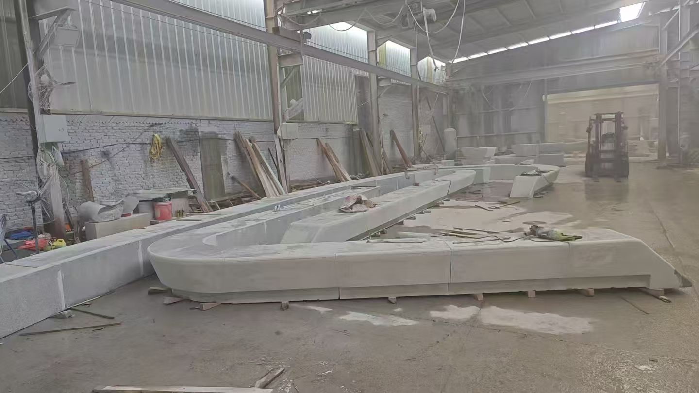 太原 花岗岩整石坐凳拼装